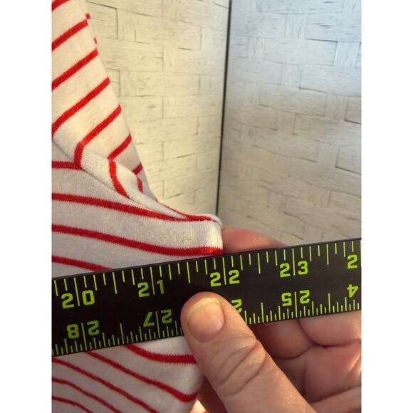 Draper James EloQuii womens blouse striped bless your heart bell sleeve Plus Sz - Picture 9 of 10